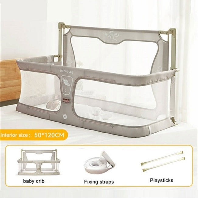 Baby Attach To Bed Bedside Crib Easy Folding