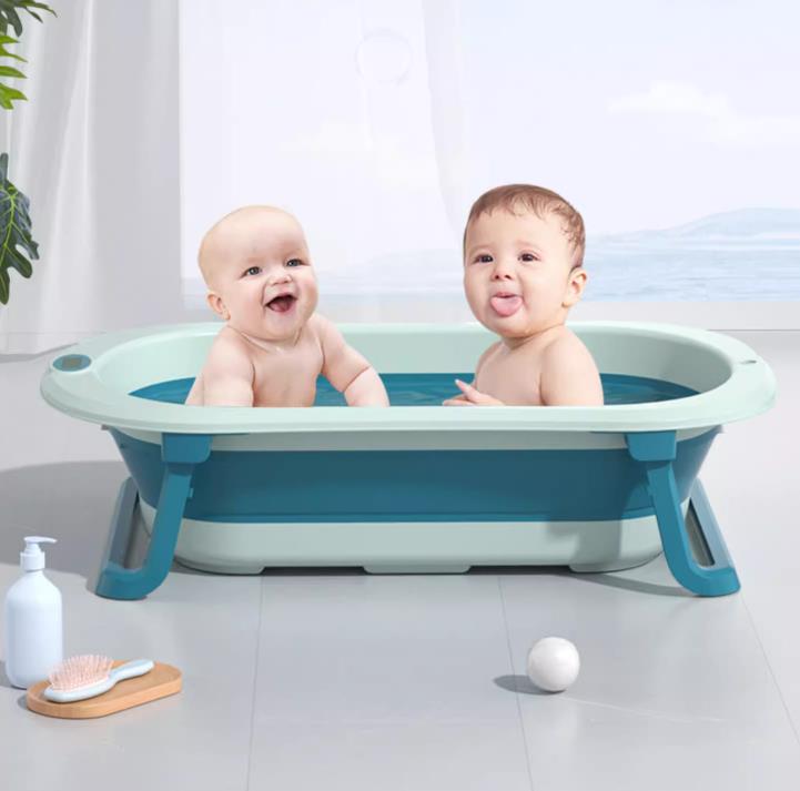 BabyTub-Folding Baby Portable Shower Bathtub With Cushion Anti-Slip