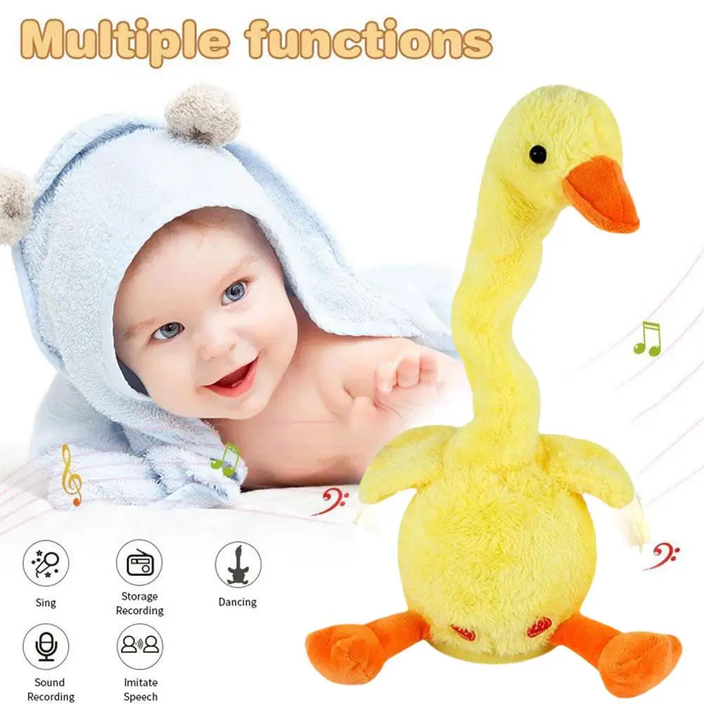 Talking Dancing Duck Plushie Toy