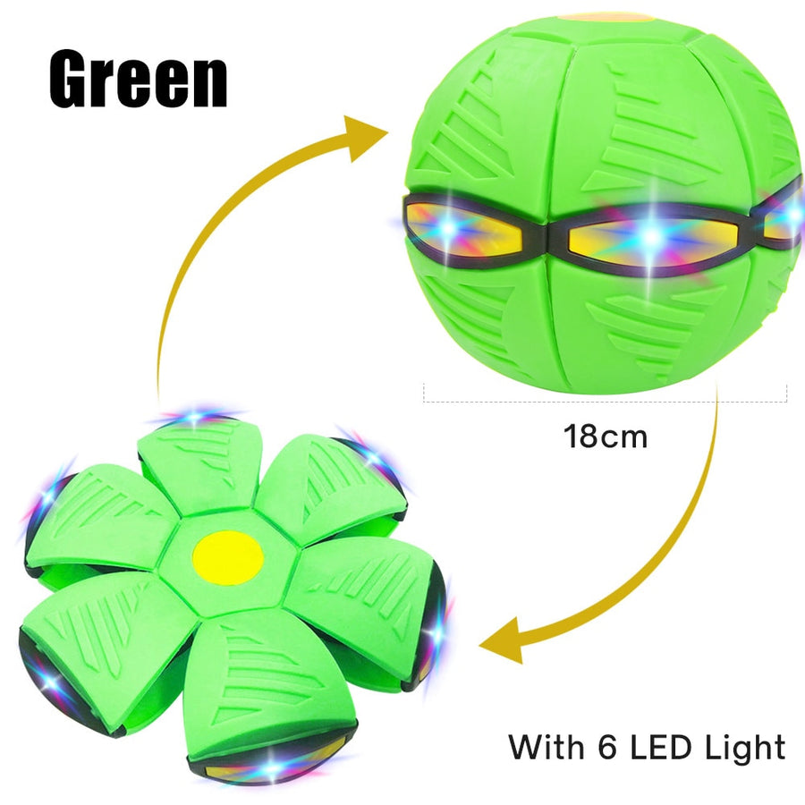 Flying UFO Magic Balls with LED Light Flat Throw Disc Ball