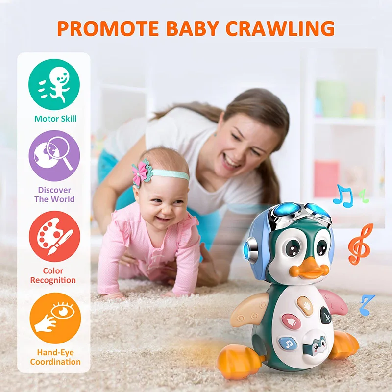 Musical Penguin Infant Moving Walking Dancing Toys