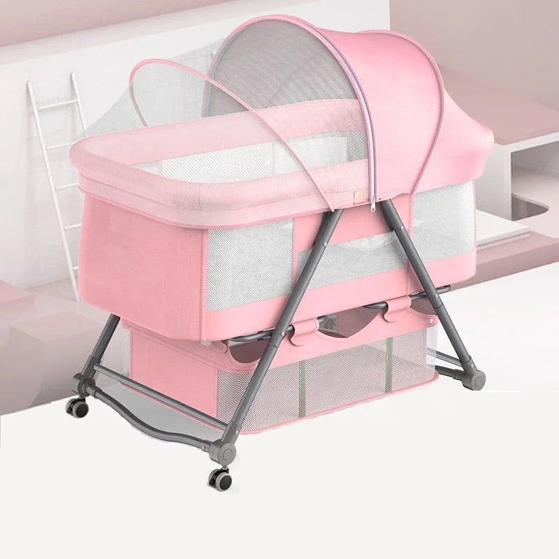 Light Foldable Rocking Baby Crib