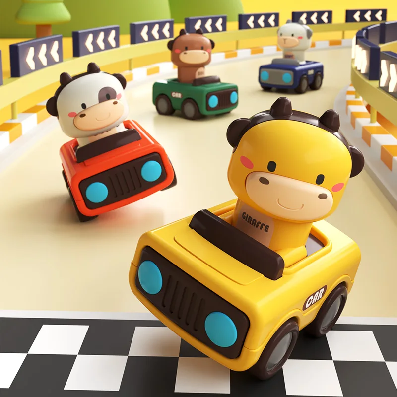 Cute Animal Press and Go Toy Car