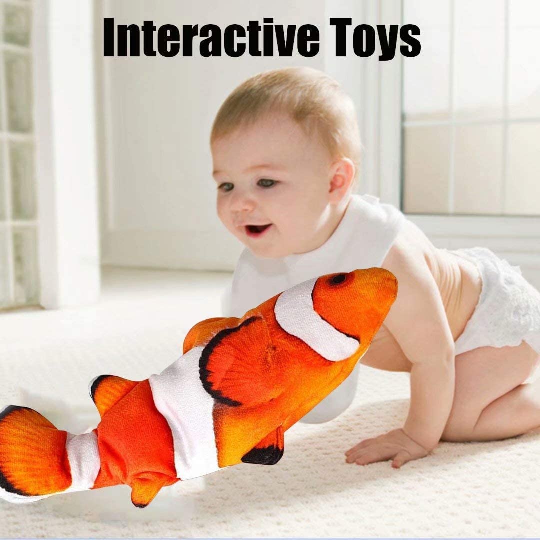 Realistic Fish baby Lullaby Moving Fish Toy