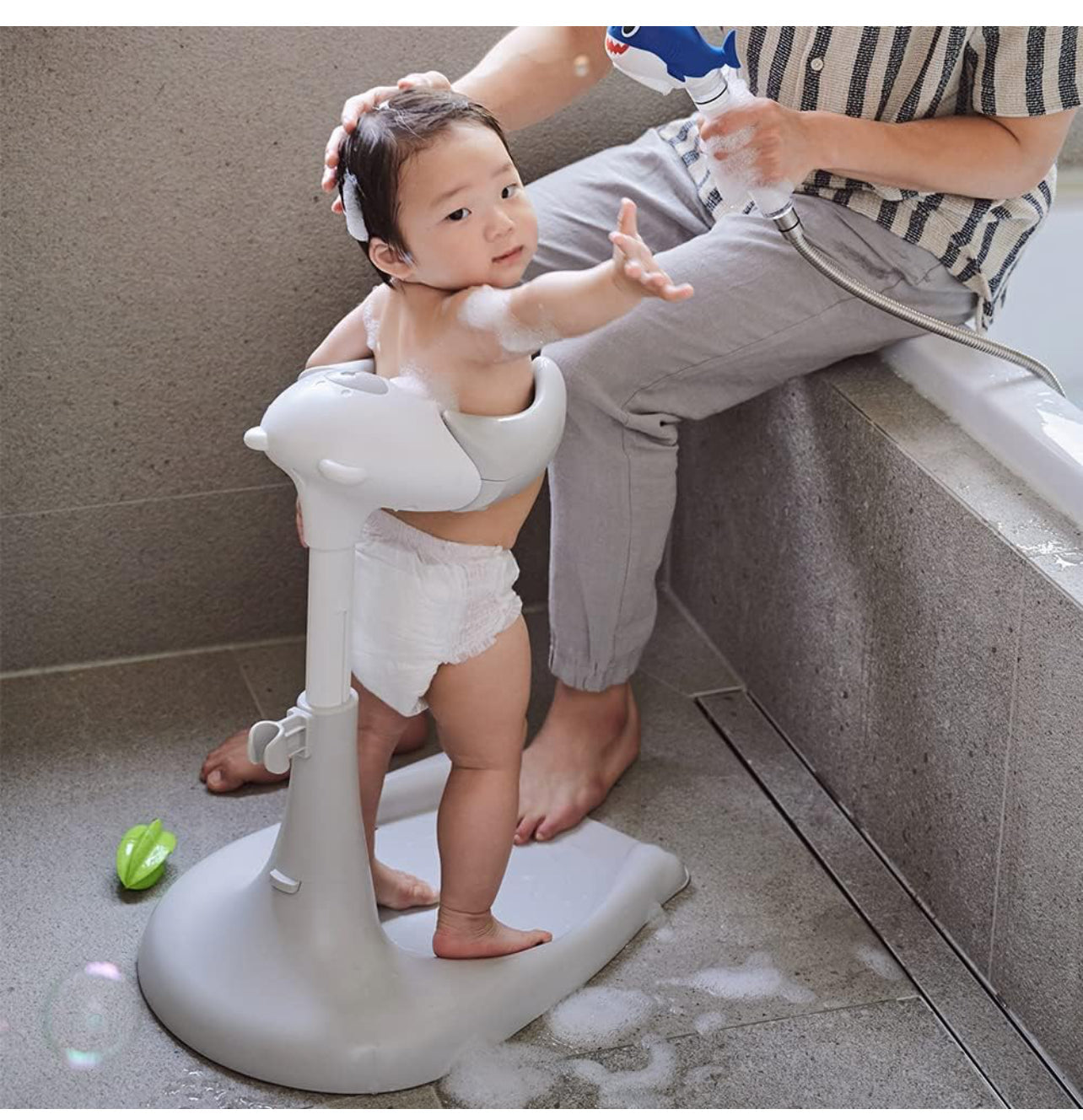 HUGFEEL Baby Shower Stand & Bath Seat 🧸🧼🛁