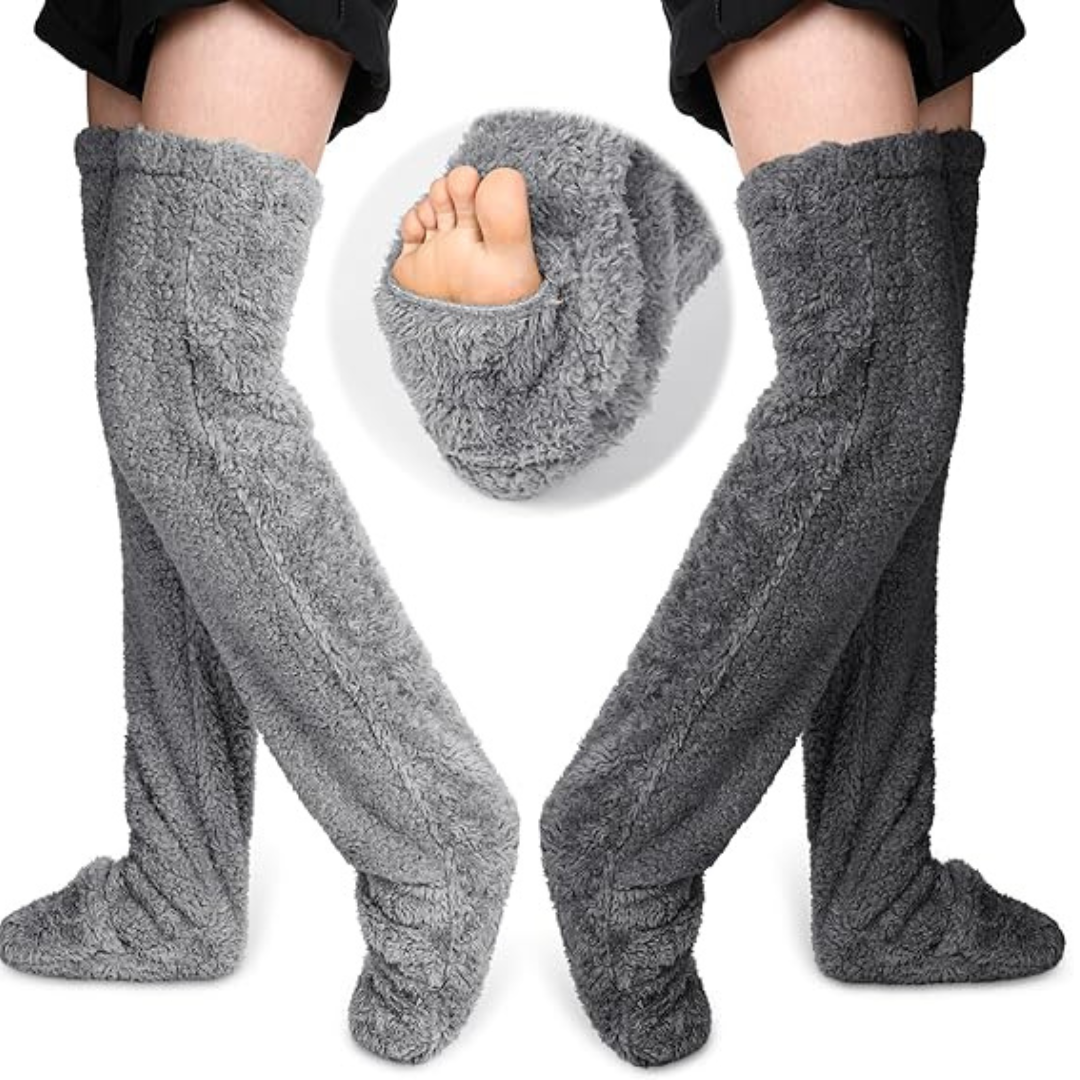 Fuzzy Legs Sock Slippers