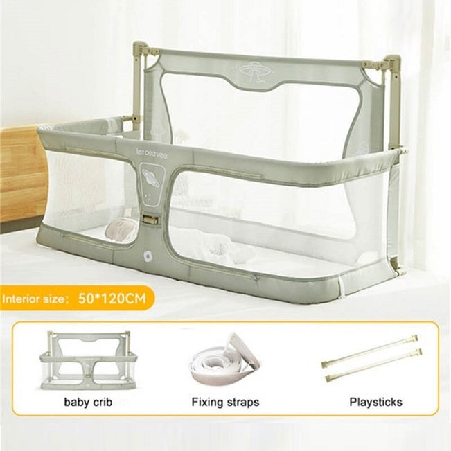 Baby Attach To Bed Bedside Crib Easy Folding