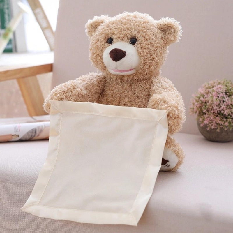 Cute Hide and Seek Peek-A-Boo Singing Teddy Bear