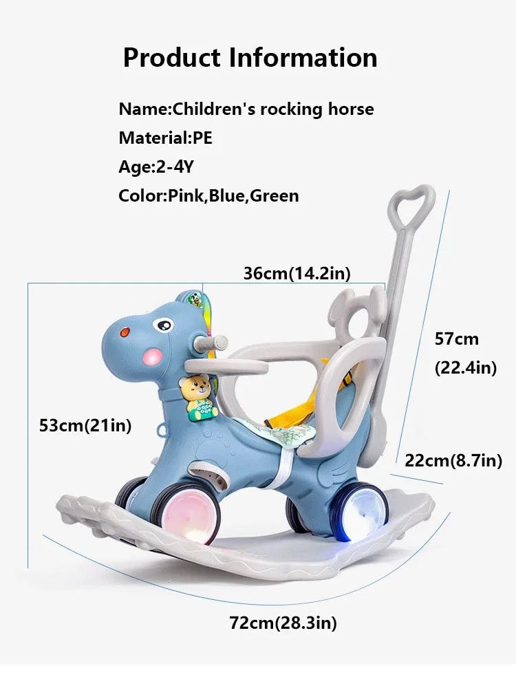 2in1 Kids Stroller Rocking Horse