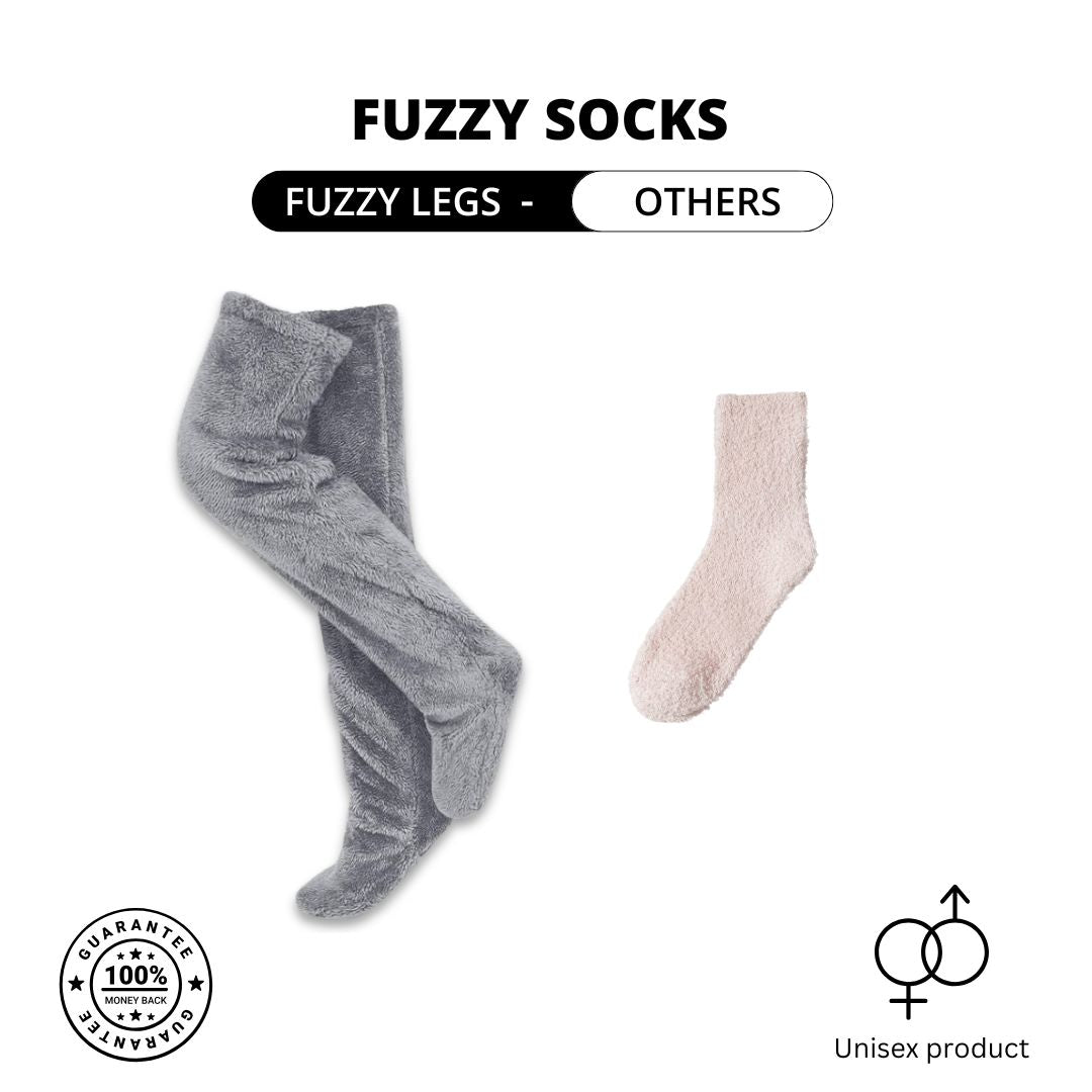 Fuzzy Legs Sock Slippers