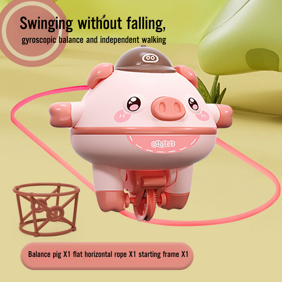 Rope Walking Piglet Toys