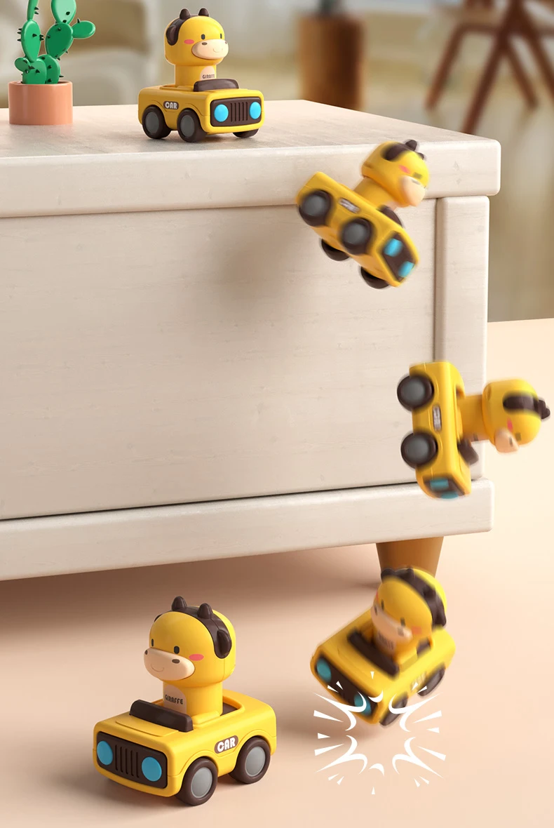 Cute Animal Press and Go Toy Car