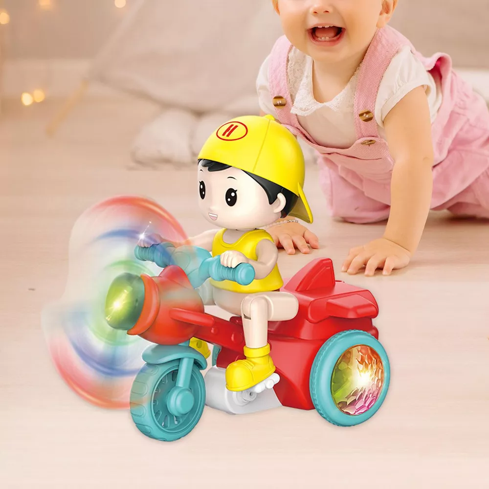 Cool Electronic Stunt Tricycle Stunt Boy Child Crawling Toy