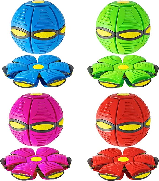 Flying UFO Magic Balls with LED Light Flat Throw Disc Ball