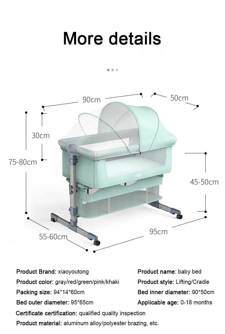 Foldable Rocking Baby Crib