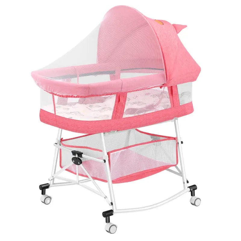 Light Foldable Rocking Baby Crib