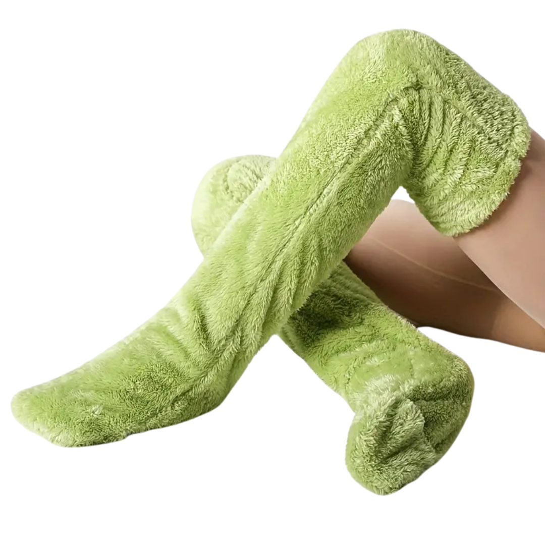 Fuzzy Legs Sock Slippers