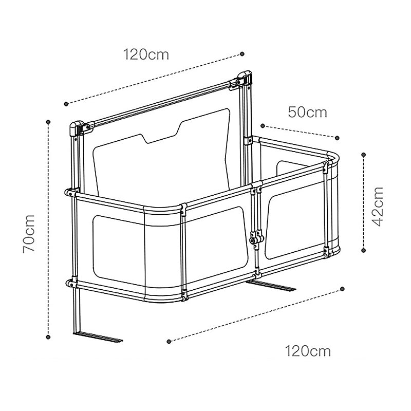 Baby Attach To Bed Bedside Crib Easy Folding