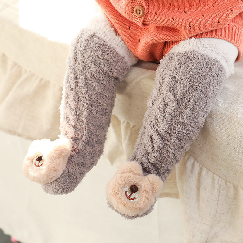 Baby Fluffy Fuzzy Slipper Socks